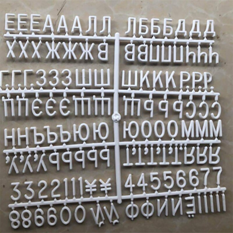 Upgrade Felt Letter Board Russian Alphabet Board Letters PP Frame Changeable Symbols Sign Message Board Birthday Decor: 2pcs RU alphabet