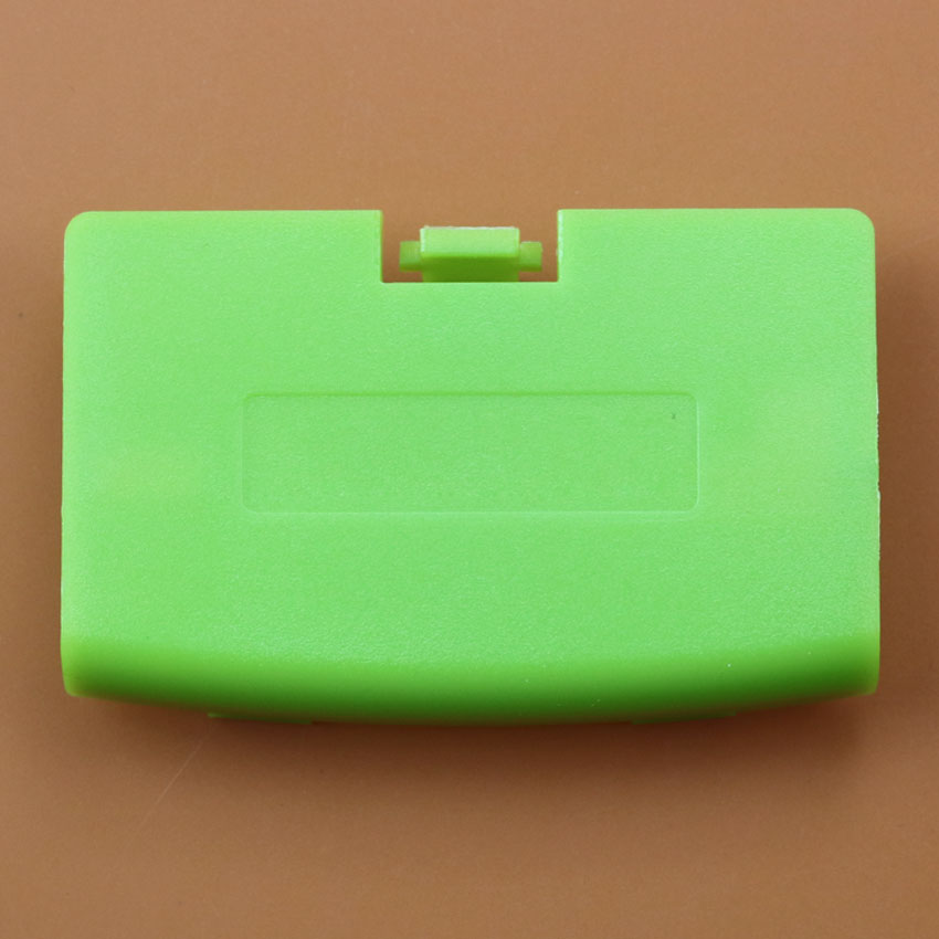 JCD Tapa de batería de plástico de repuesto de 17 colores para Gameboy Advance GBA: Verde