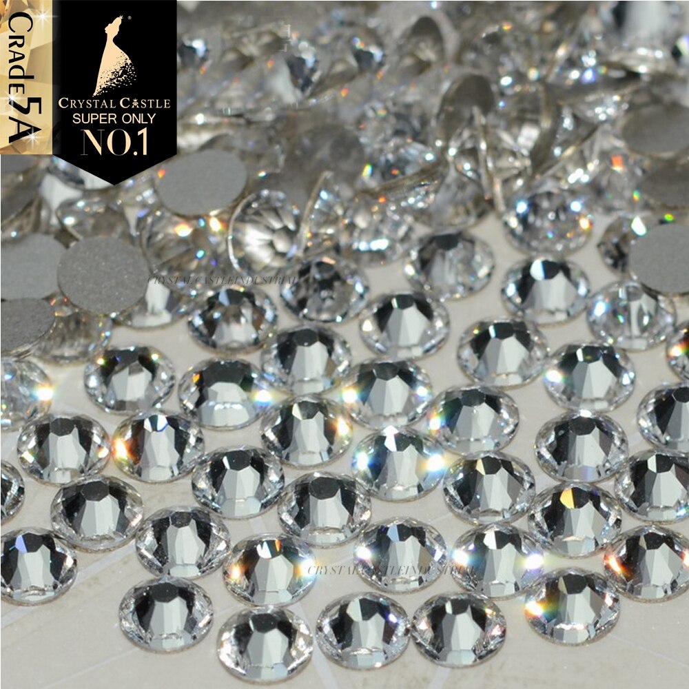 Kristallen kasteel zonder hotfix diy strass steentjes voor nagels 5a strass steentjes en kristallen zelfklevende niet-fix strass steentjes voor knutselwerkjes