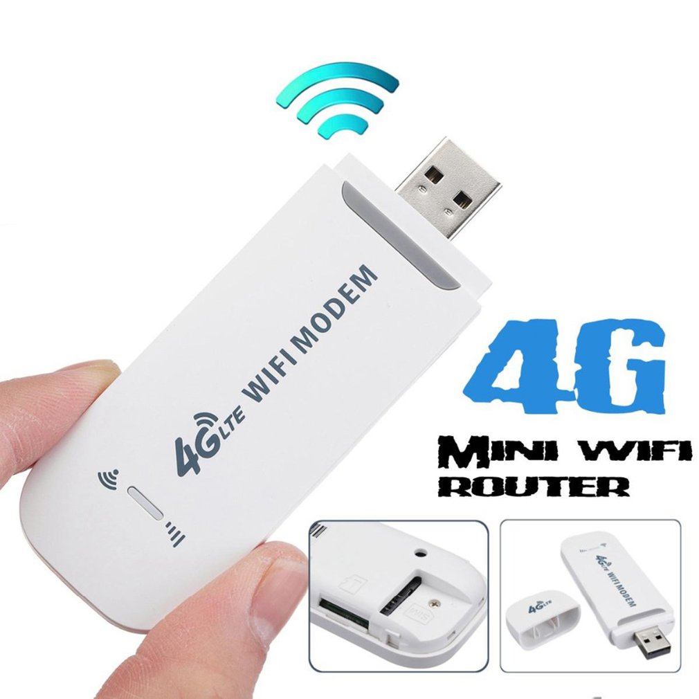 punto di accesso portatile 4G/3G LTE router WIFI per auto 100Mbps Dongle USB senza fili modem a banda larga mobile SIM carta sbloccato mini