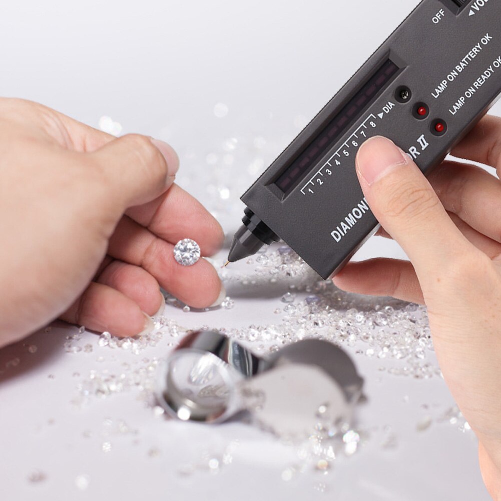 Diamond Gems Tester Pen Draagbare Gemstone Selector Tool Led Indicator Nauwkeurige Betrouwbare Sieraden Test Tool