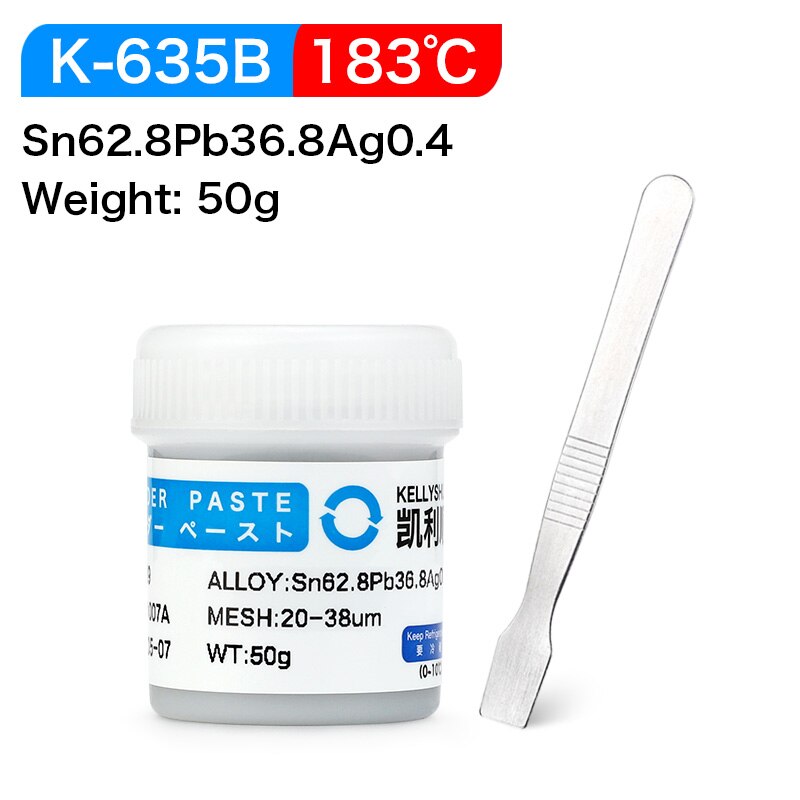 Silver Solder Paste Flux For Soldering BGA SMD PCB Welding Paste Phone Repair Low Melt 183℃: Default Title