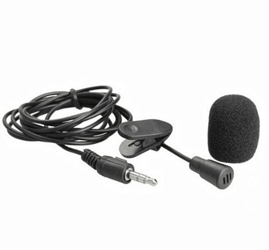 Newly Mini Mic 3.5mm Jack Tie Clip Microphones Smart Phone Recording PC Clip-on Lapel For Speaking Singing Speech