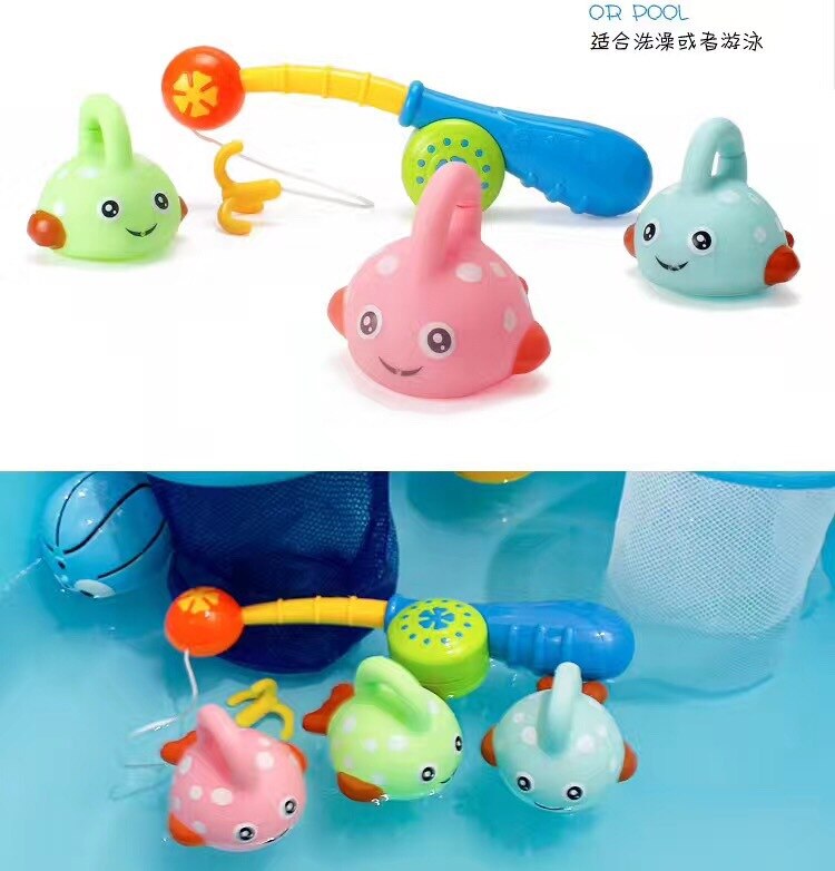 Fishing Toy Rod Net Set For Kids Child Model Play Fishing Games Intellectual Toys Best For Children Boy/Girl Bath Toy