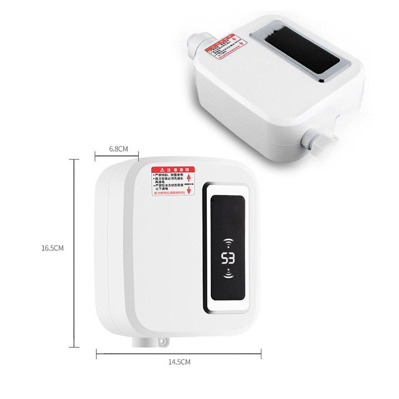 220V 3500W Electric Water Heater Instant Tankles water heater Mini heater with LCD Display EU Plug for Kitchen Bathroom Home