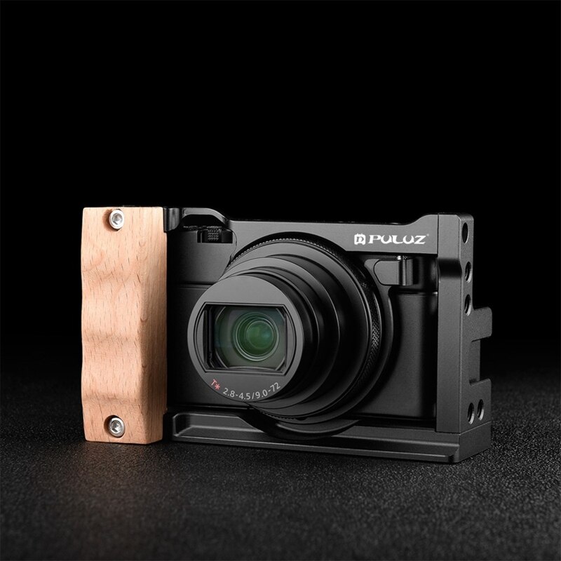 Ttkk Puluz Aluminium Camera Video Kooi Stabilisator Voor Sony RX100 Vi/Vii Handvat Dslr Steadycam Rig 1/4 en 3/8 Threade