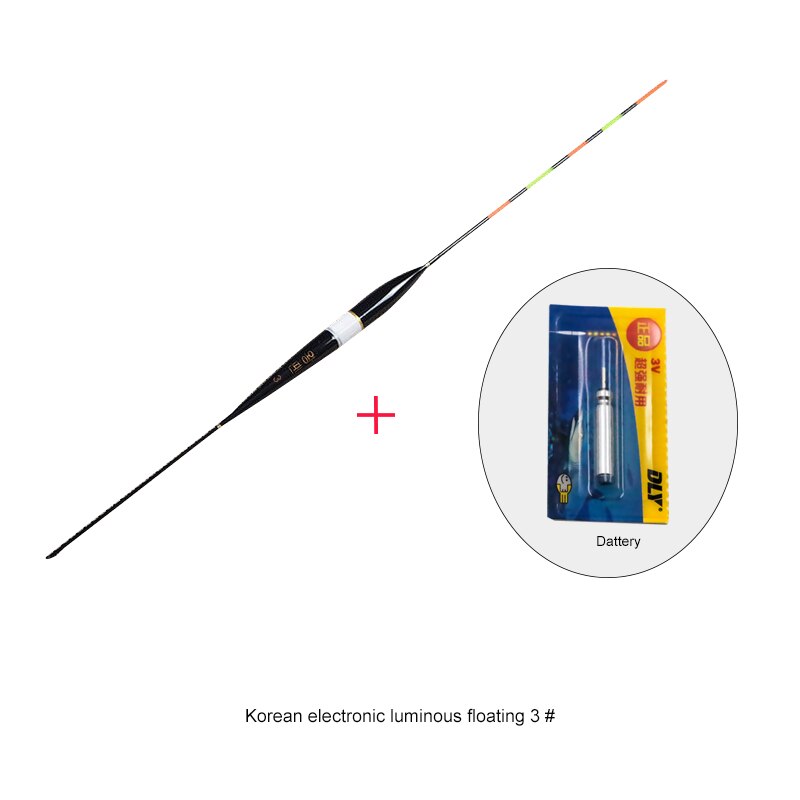 1 Pc Lichtgevende Elektronische Vlotter Led Fishing Float Elektrische Flotador Licht + Batterij Diepe Water Boei Visgerei: 3