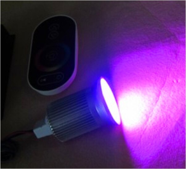 3*3 w RGB LED spotlight; DC12V ingang; met 4 draad PWM driver binnen; size: d50 * 88mm
