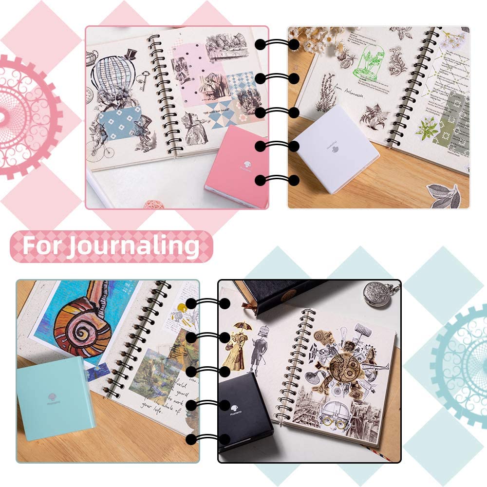 Phomemo – Papier thermique auto-adhésif, étiquette autocollante imprimable, pour imprimante M02/M02S/M02Pro, Papier Photo