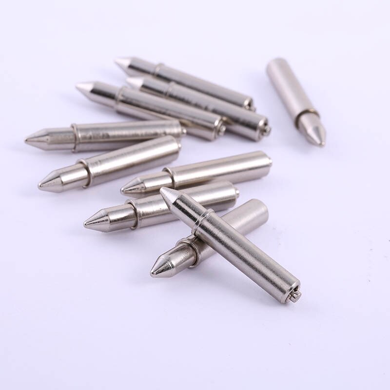 10/50PCS Electronic Test Tool Pointed Positioning Needle Length 37mm Dia 6.0mm Nickel Plated Spring Test Electronic Pin Dowels