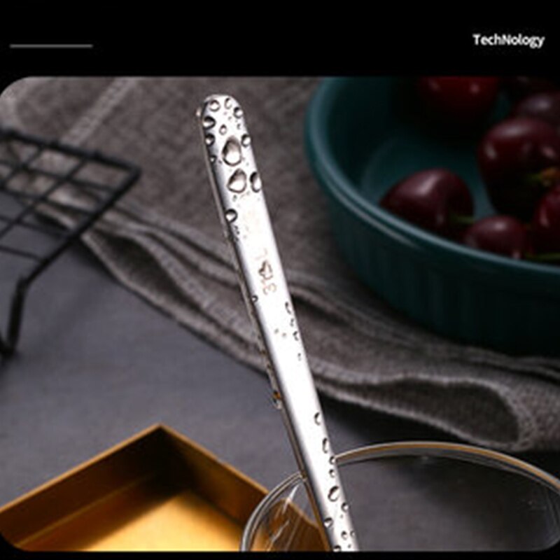 Sked av rostfritt stål för hemmabruk, ätsked, dricksoppa, koreansk lång sked, förtjockad blandningssked, liten sked.