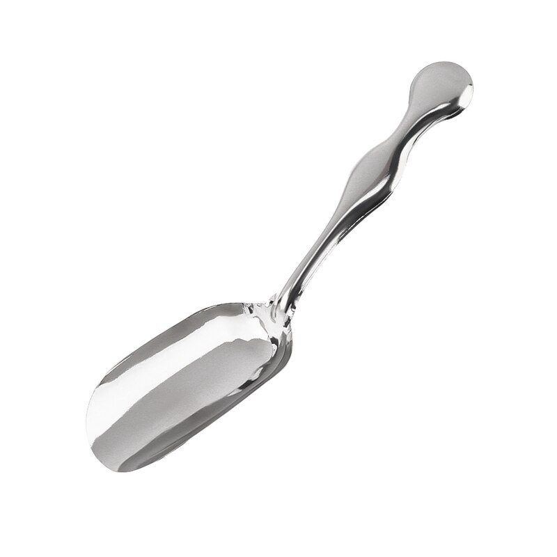 Liten kaffeskje i rustfritt stål te spade teskje lang skaft dessertskje servise