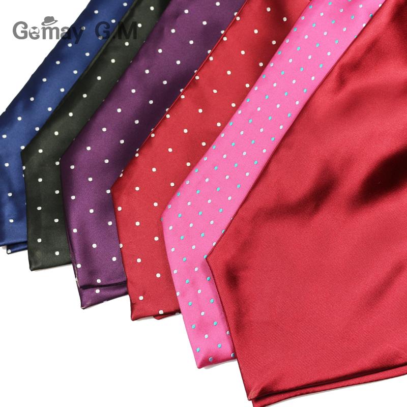 Ascot Cravate Cravate De Luxe Mens points Cou Cravate Cravate pour les Hommes De Mariage Cravates