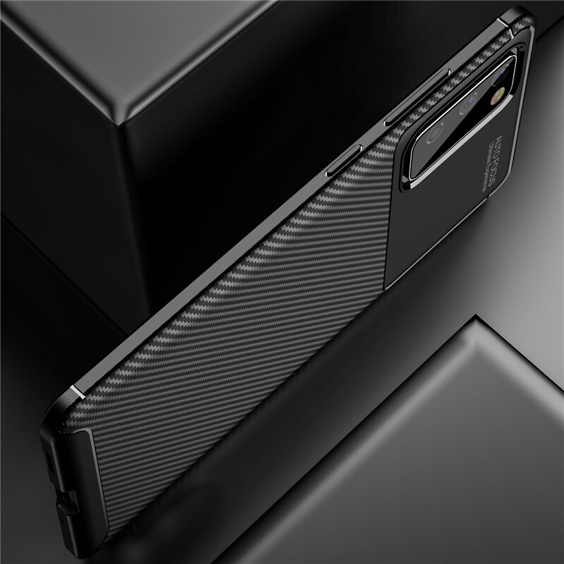 Soft Shockproof Carbon Fiber Case For Xiaomi POCO M3 Case TPU Silicone Anti-Knock Protective Case For Pocophone M3 6.53inch