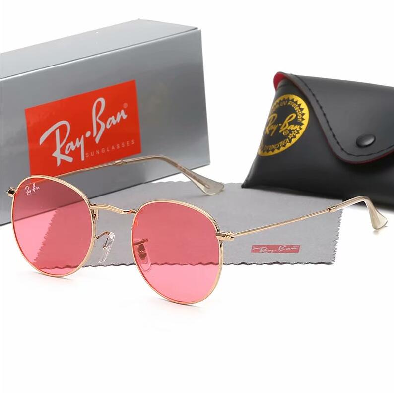 Rayban-frete grátis 2020 novas chegadas para homens mulher caminhadas eyewear marca de alta qualidade sunglasse outdoor glasse rb3447: NO3447-6