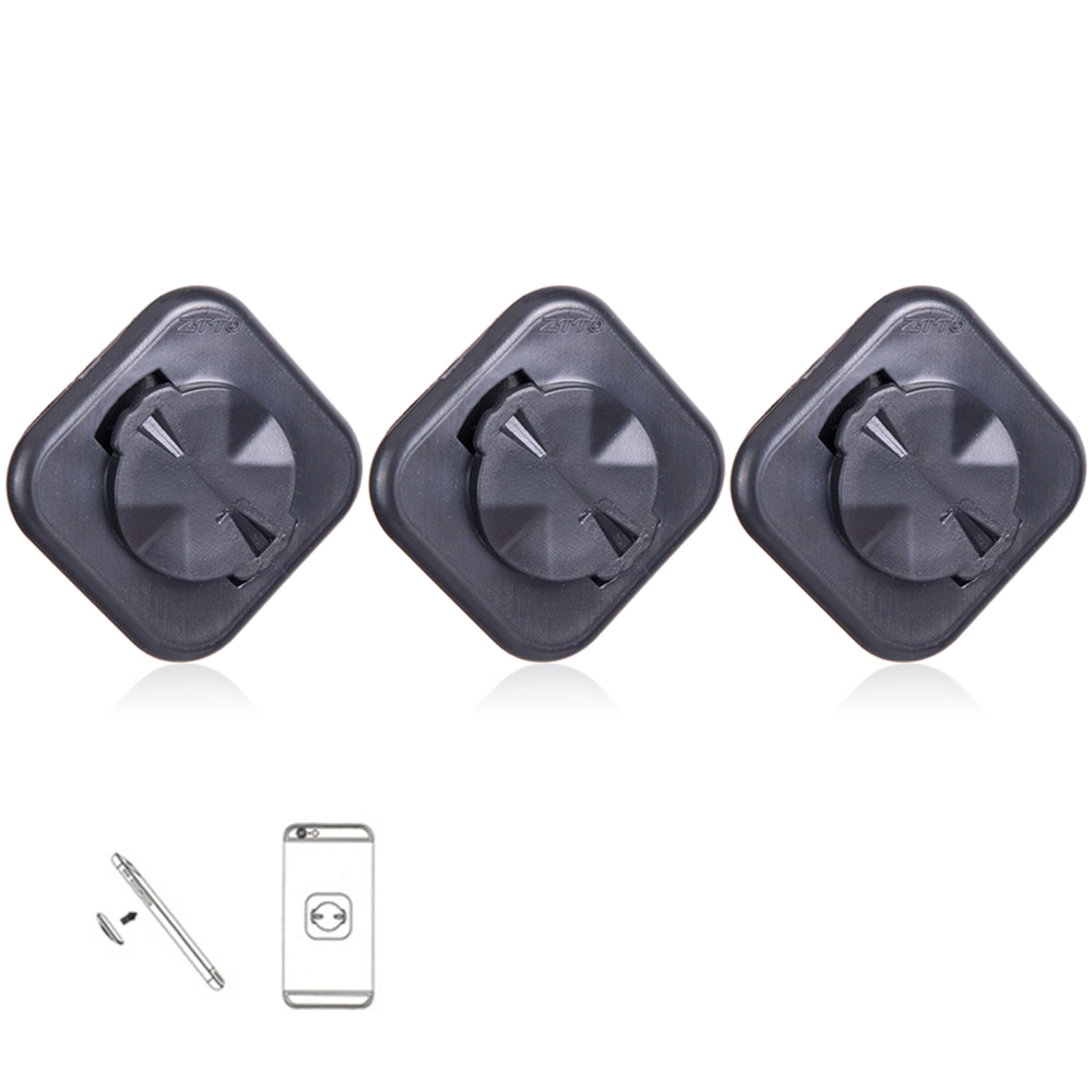3 stk / sett mtb sykkel sykkelcomputer adapter til garmin montere utvidet telefon seteholder sykkel tilbehør: 3 stk