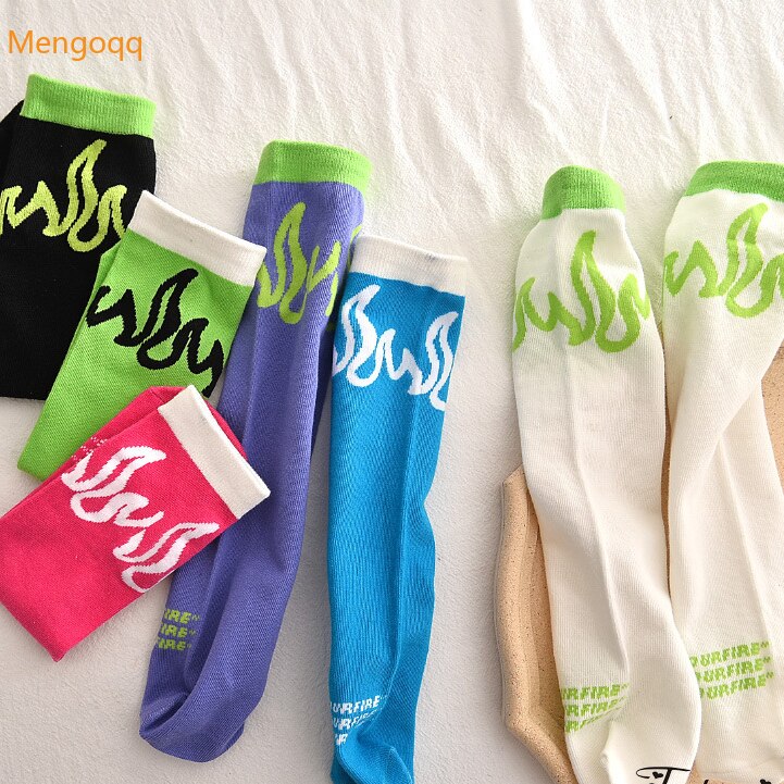 Calcetines de dibujos animados para niños y niñas, medias de con letras, accesorios para infantes de 1 a 8 años, para Festival de Primavera