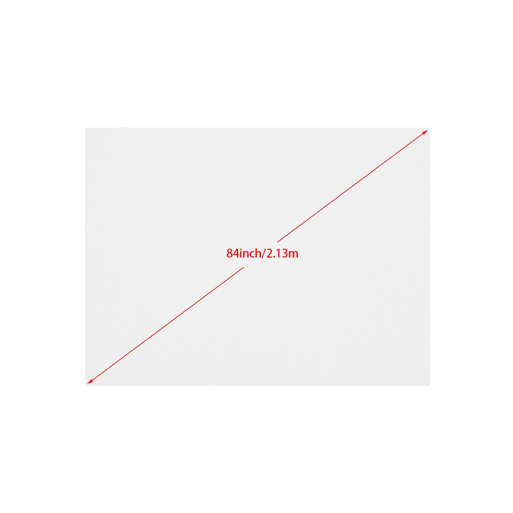 4:3 Projection Screen Curtain 40/50/60/72/84/92/100/106 Inch Non-Woven Fabric White Soft Portable for KTV Ba Conference Room