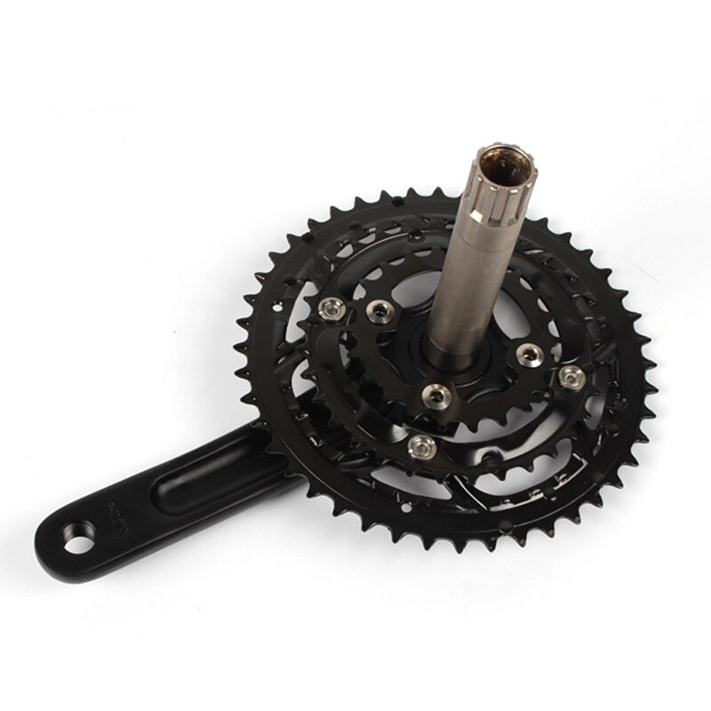 Cykel kranksæt 2 speed 38t 24t plate 104 bcd mtb bike crank bsa aluminiumslegering med bundtilbehør 170mm med bb