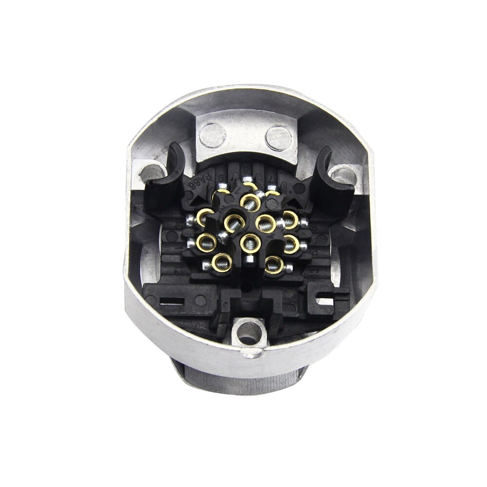 13 Pin European standard Trailer Socket Aluminum Trailer Socket 12V Towbar Towing Socket For Car Trailer Ship RV