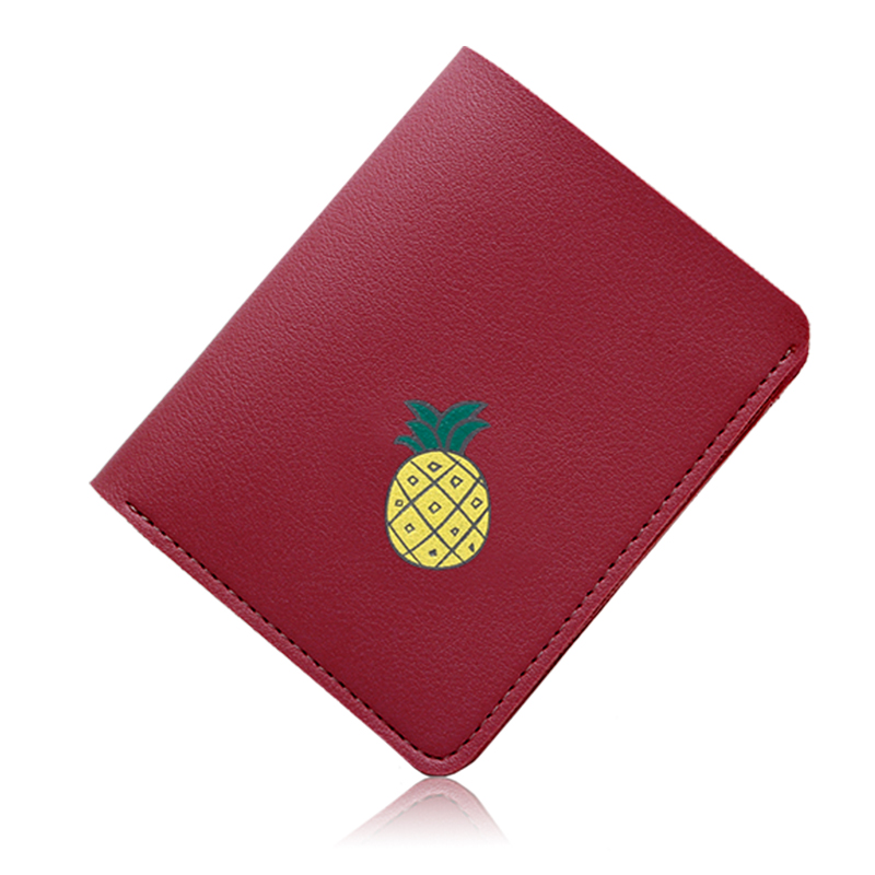 Cartera de mujer de la fruta de la personalidad lindo Mini fresa sandía chica adolescente pequeño monedero Top carteras de cuero monederos: red