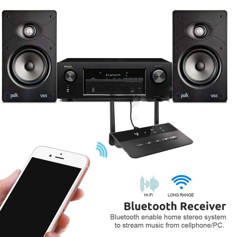 CSR Bluetooth 5.0 Adapter Bluetooth Receiver Transmitter Two in One CSR Chip Aptx LL AAC Wireless o Adapter Dongle