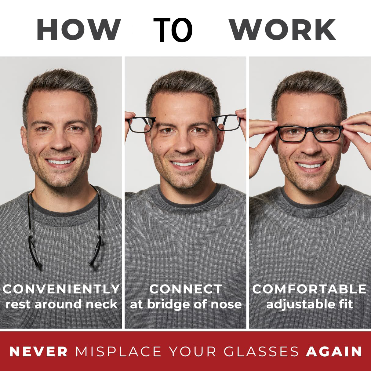 Draagbare opvouwbare leesbril High Definition hars mode presbyope brillen 1.0-4.0