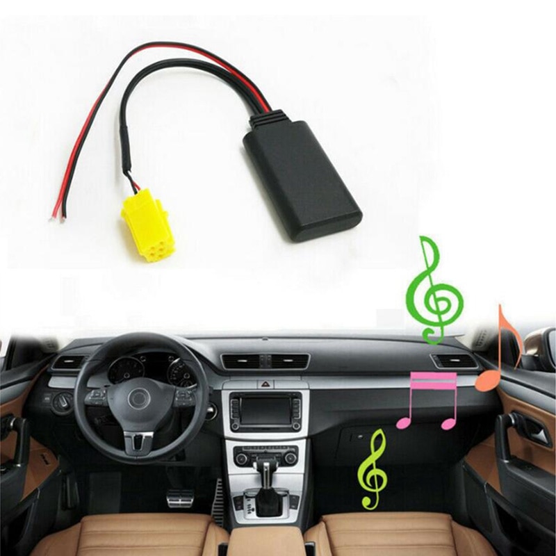 Car Bluetooth AUX Cable Adapter for Fiat Grande Punto Alfa Romeo Stereo MINI 6Pin Bluetooth Module Adapter