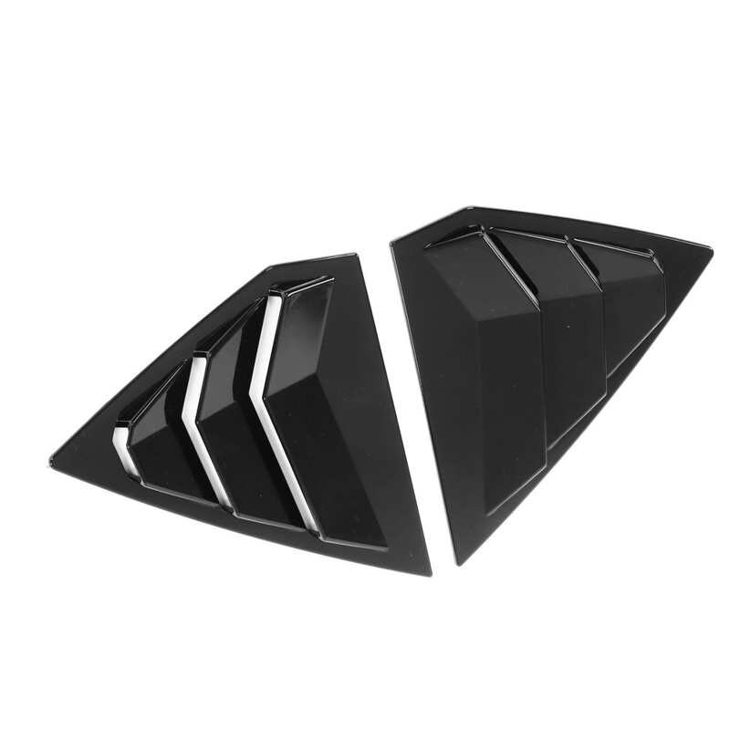 Rear Side Window Louvers Trim Air Vent Scoop Shades Cover for Car