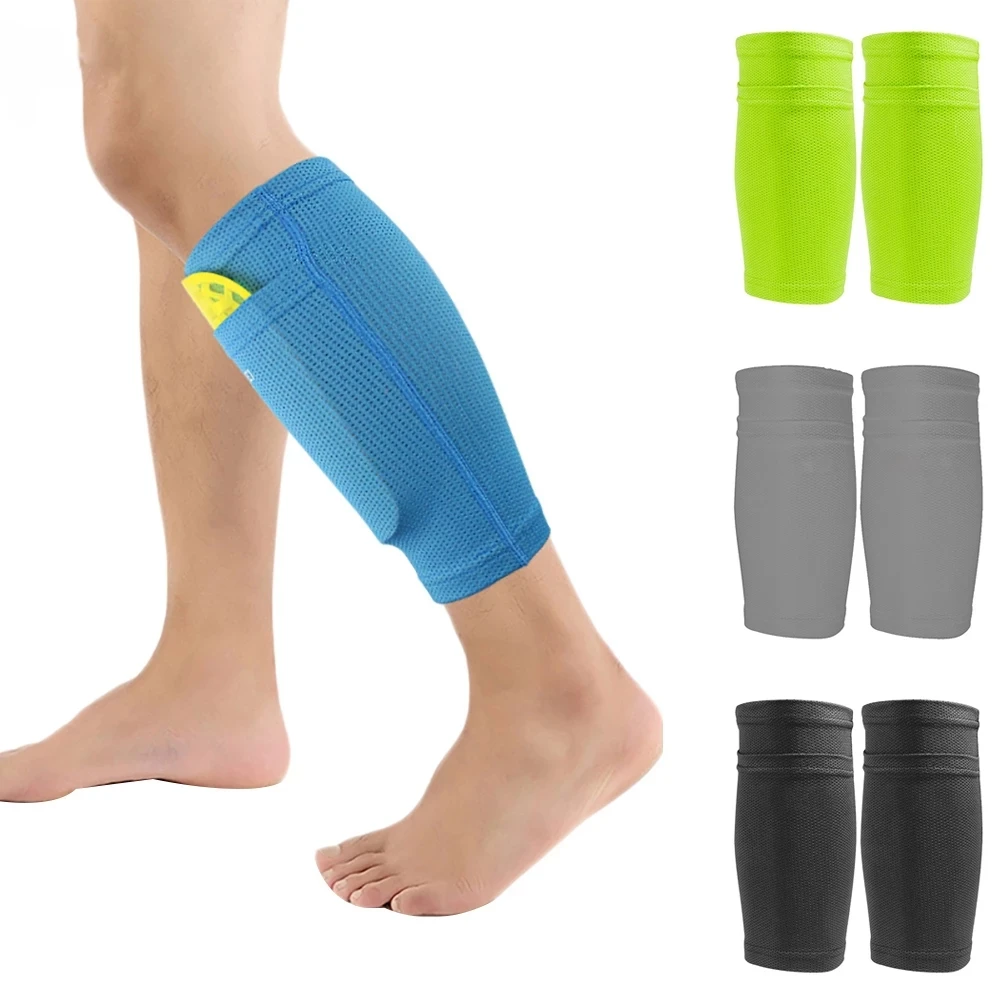 Fußball-Schienbeinschoner, Socken, Schutzärmel für Jungen und Herren, weiche Schienbeinschoner, Schutz, atmungsaktiv, Fußball-Schienbeinhalter, Sportzubehör