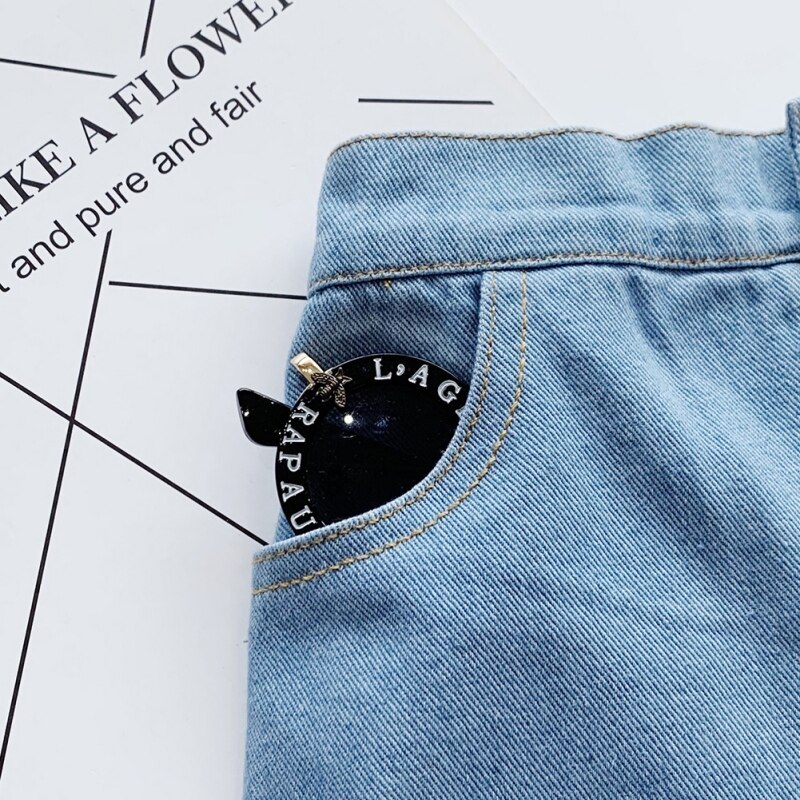 Pige nederdele baby piger tøj sommer yndig børn småbørn denim nederdel knap blonde jeans nederdel culottes korte piger