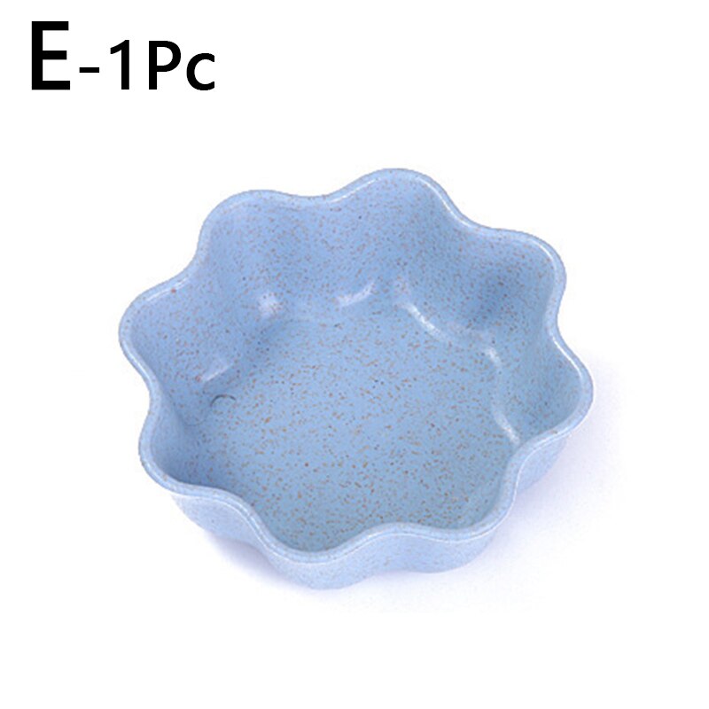 Simple Modern Plastic Kitchen Dip Sauce Dim Sum Plate Seasoning Plate Round Pickle Dish Cutlery Dip Sauce Dim Sum Plate: E