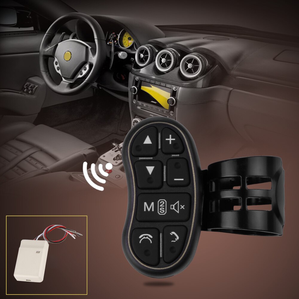 Universele Auto Stuurwiel Afstandsbediening Controller Muziek Draadloze Dvd Radio Afstandsbediening Knoppen Gps Navigatie