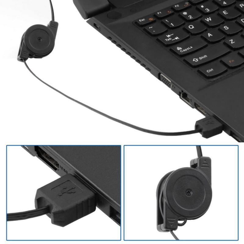 High Definition Mini Usb 2.0 Retractable Clip Webcam Voor Computer Laptop 5 Megapixels Usb Intrekbare Kabel Webcam