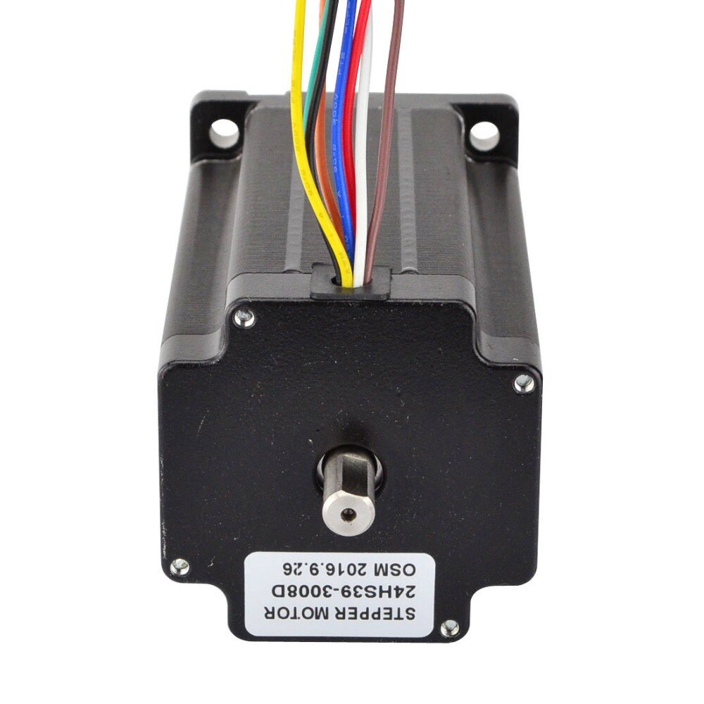 Dual Shaft Nema 24 Stepper Motor 8-lead 1.8 Degree 4Nm(566 oz.in) 60x100mm 3D Printer CNC Robot/CNC Milling Machine