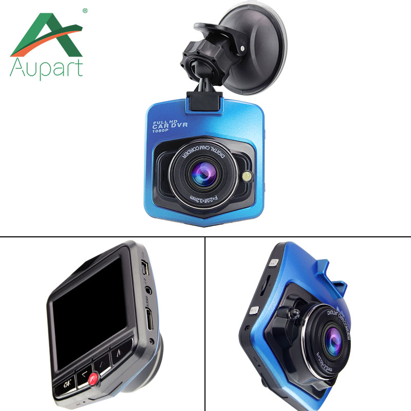 Auto DVR Mini Dash Cam FHD 1080P 2.4 "LCD Auto Detector GT300 Auto Camera Ondersteuning Multi-Languge menu Dvr Auto Achteruitkijkspiegel Camera