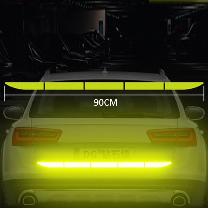90x3.5cm Car Warning Reflection Tape Reflective Tape Decoration Stickers For Trucks Trailer SUV Safety Sticker Car-styling