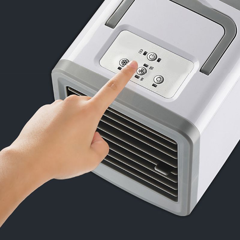 Usb Mini Draagbare Airconditioner Luchtbevochtiger Luchtreiniger 7 Kleuren Licht Koelventilator
