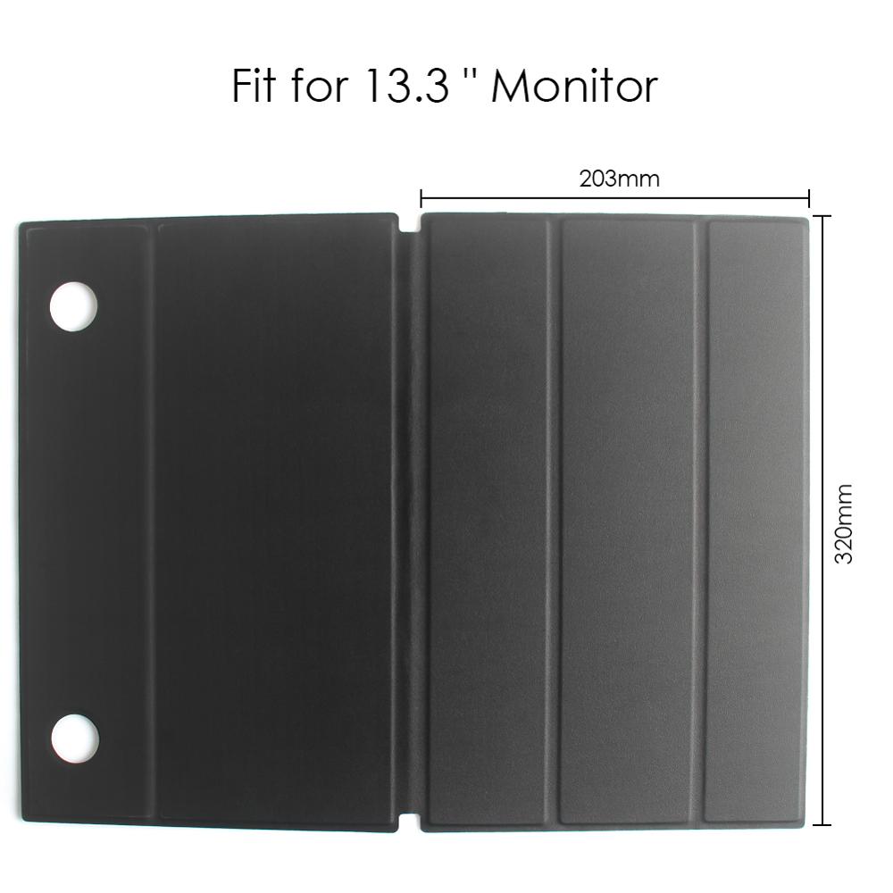 13,3 zu 15,6 zoll protable monitor fall machen up von PU material für display laptop tablet: 13.3 speaker hole