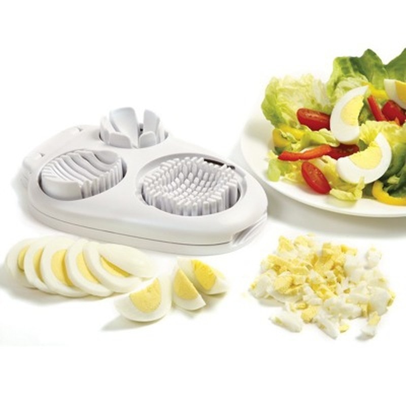 Fast 3 In 1 Multi-Boiled Egg Slicers Cutter Multifunction Stainless Steel Slicer Wedger Dicer Tool Fruit Slicer Shredders