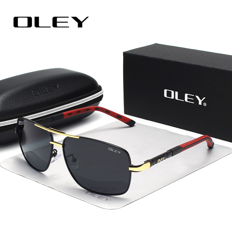 OLEY Polarisierte Sonnenbrille Männer Neue Augen Schützen Sonnenbrille Mit Zubehör Unisex fahren brille oculos de sol