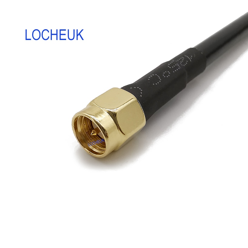 Low-loss 0-6GHz RF Coaxial LMR200 Double SMA Male Connector SMA Male Plug to SMA Male Plug Pigtail Extension Cable