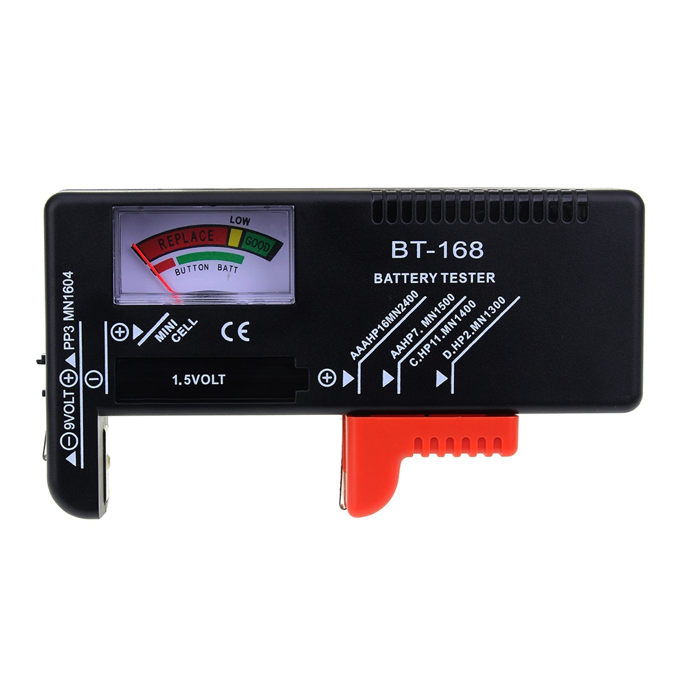 Universal Digital Battery Tester AA/AAA/C/D/9V/1.5V Button Multiple Size Battery Volt Tester Checker Colour Coded Meter Indicate