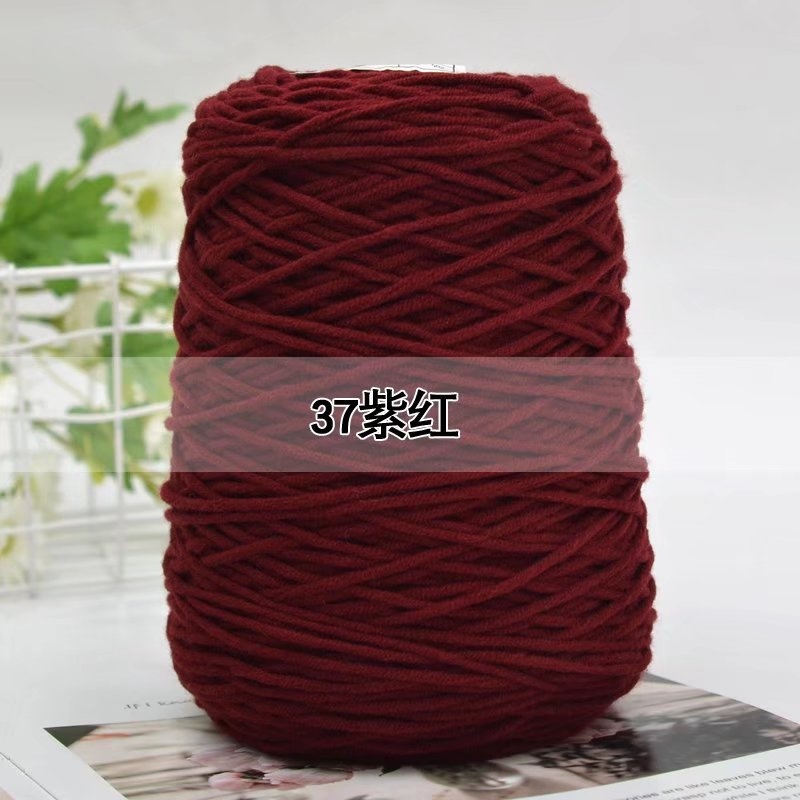 Effen Kleur Melk Katoenen Garen 8 Strengen Tuften Art Borduren Haak Haak Draad Breien Materiaal Diy Poke Borduurgaren