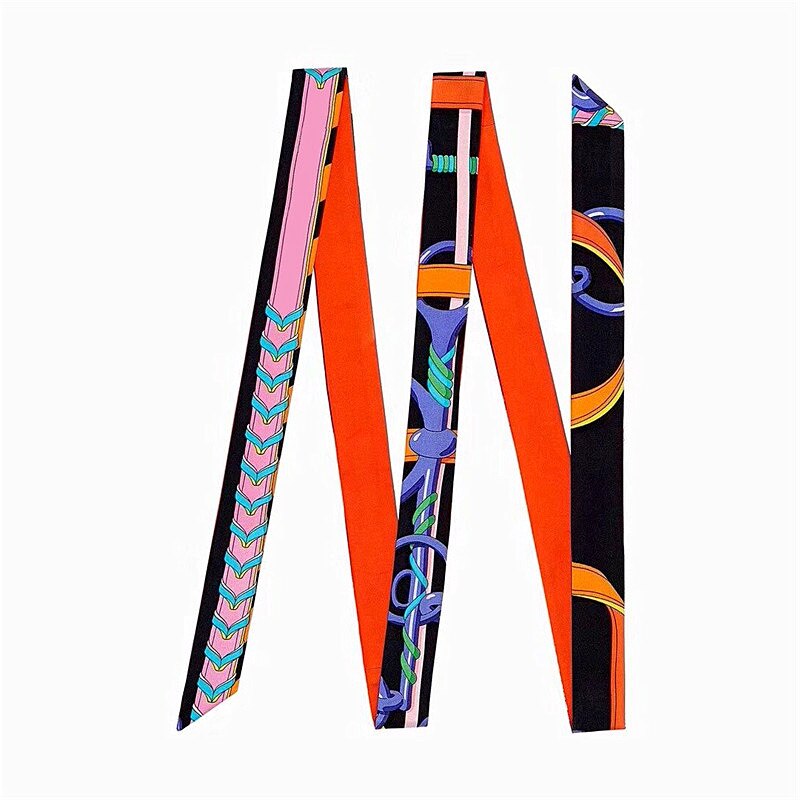 Nouvelle multifonctionnel foulard en soie 200 cm Skinny écharpe femmes sac rubans femme ceinture foulards et enveloppes pour dames: 9