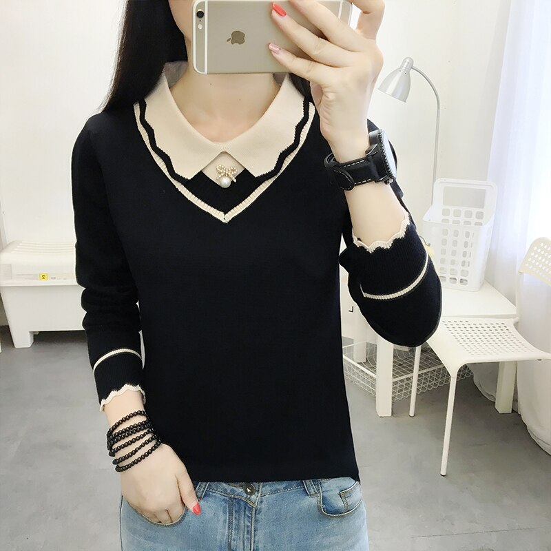 Vinter barsel amme sweater turn-down krave langærmet graviditet amme tøj kvinder postpartum amning top t-shirt