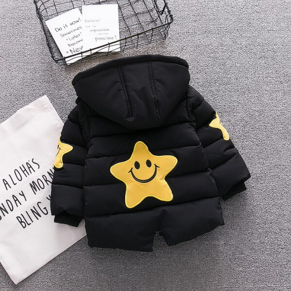 Baby Jongen Jas Baby Hoodie Dikte Herfst Winter Baby Jas Baby Jas: Black / 9m