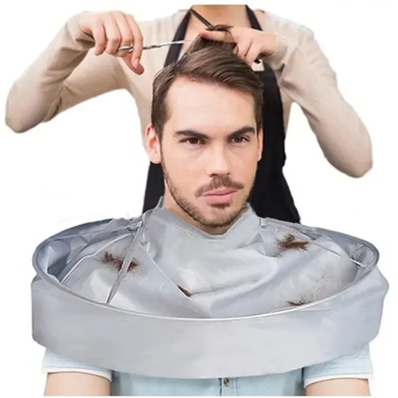DIY Apron Hair Cutting Cloak Coat Salon Barber Stylist Cape Umbrella Haircut Cloak Hairdressing Home Cleaning Protector: Default Title