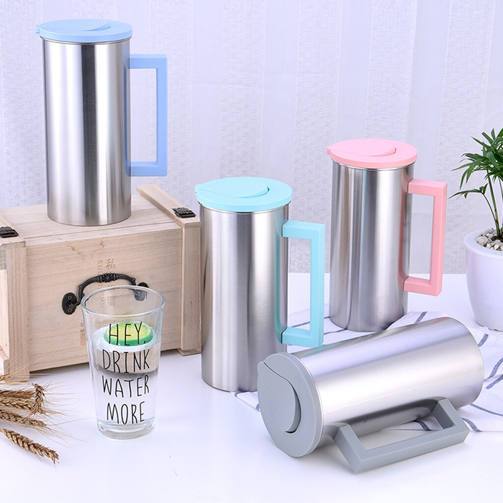 Stainless Steel Water / Cocktail / Juice / Drinks /Beverage Pitcher Jug 1.8L