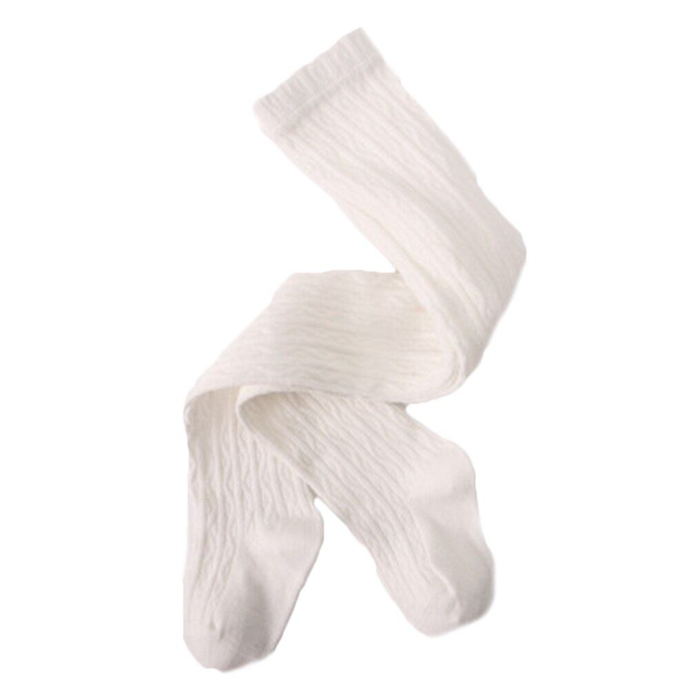 Pudcoco strumpfhosen baumwolle Baby mädchen strumpfhosen Kind Kleinkind gestrickte 0-4Y freundlicher Feste strumpfwaren für freundlicher Warme Winter Herbst leotardos bebe: Weiß / 4 zu 6Y